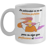 Taza para Papá: La paternidad no es de hombres perfectos pero es algo… Coffee Mug Regalos.Gifts 11oz Mug White 