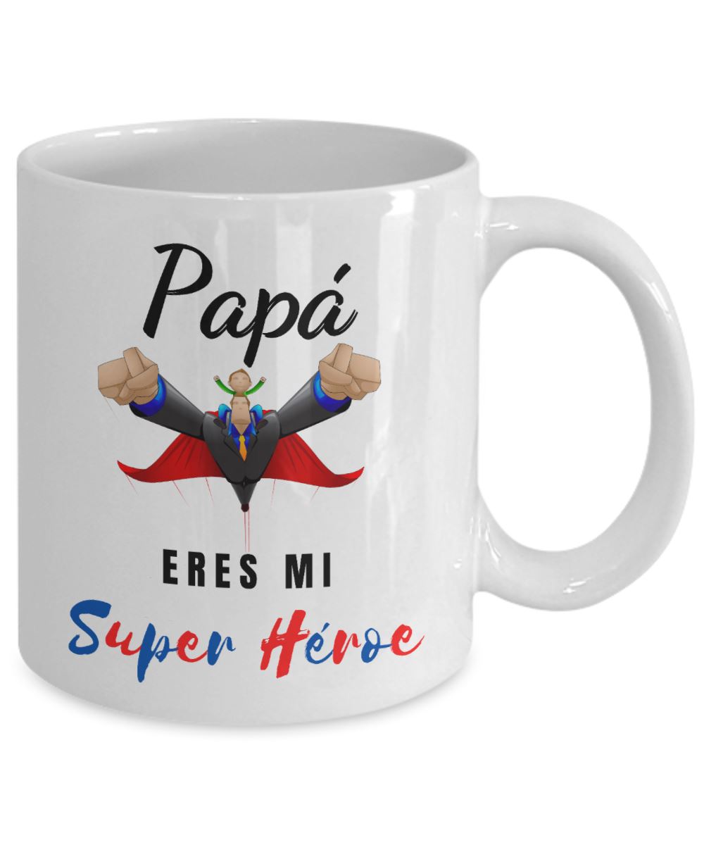 Taza para Papá: Papá eres mi… Coffee Mug Gearbubble 11oz Mug White 