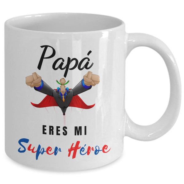 Taza para Papá: Papá eres mi… Coffee Mug Gearbubble 11oz Mug White 