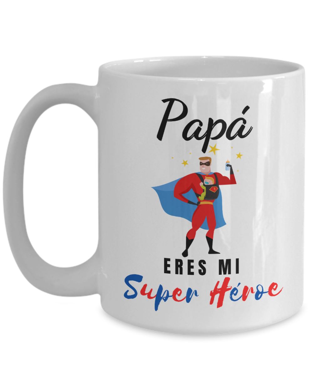 Taza para Papá: Papá eres mi super héroe Coffee Mug Gearbubble 