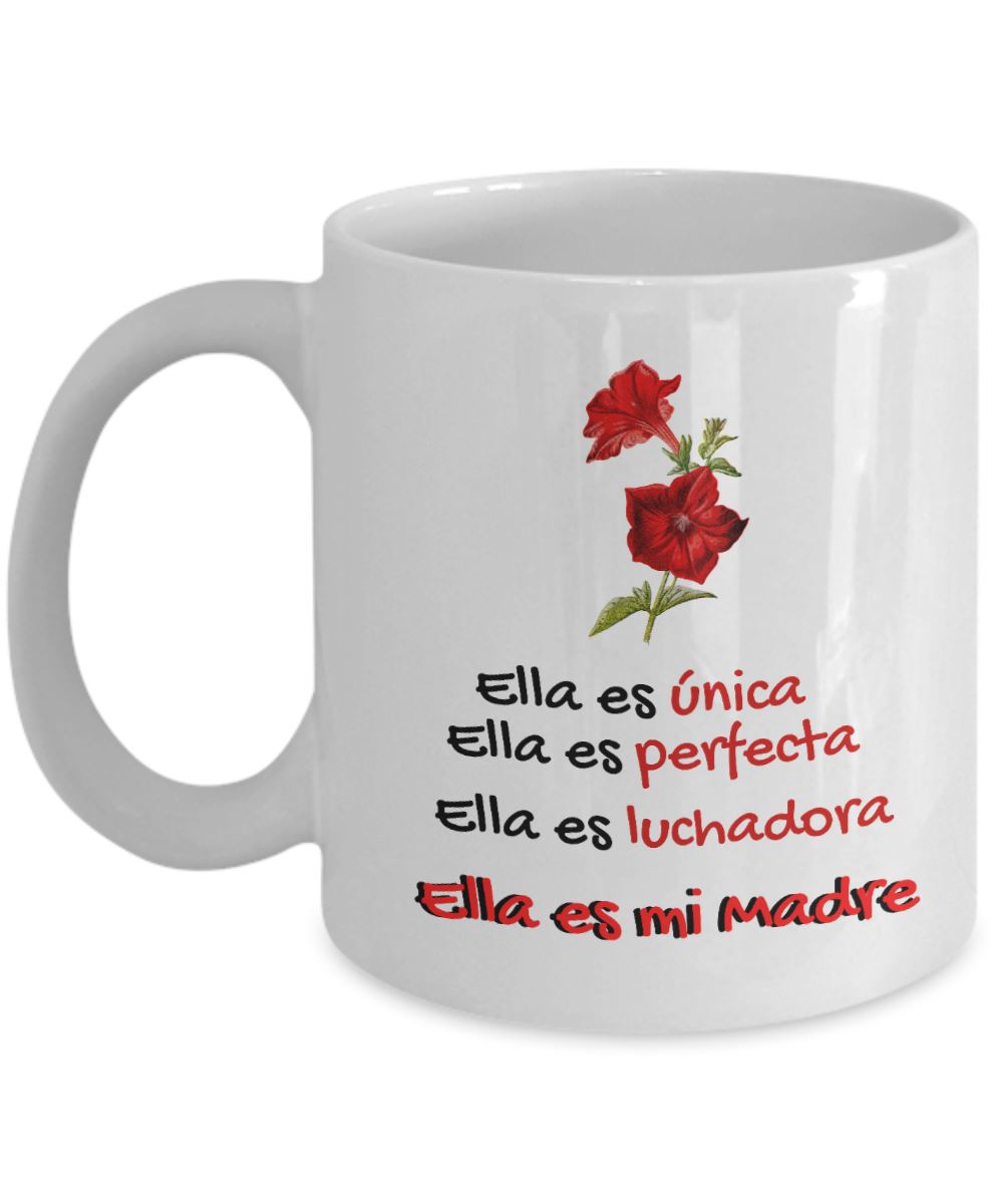 Taza Personalizada para Mamá: Ella es única, ella es perfecta… Coffee Mug Regalos.Gifts 15oz 