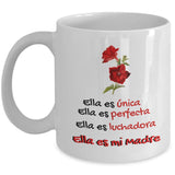 Taza Personalizada para Mamá: Ella es única, ella es perfecta… Coffee Mug Regalos.Gifts 15oz 