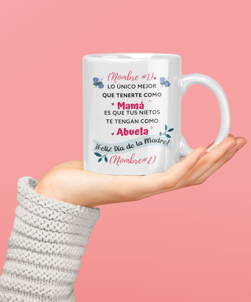Taza Personalizable para Mamá: Lo único mejor que tenerte como Mamá es que… Coffee Mug Regalos.Gifts 