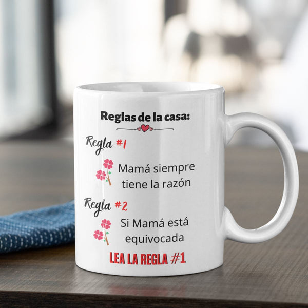 Taza Personalizada para Mamá: Mi Mamá es la Jefa de esta casa Coffee Mug Regalos.Gifts 