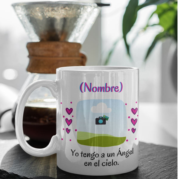 Taza Personalizada para Mamá: Mis ojos te vieron partir… Coffee Mug Regalos.Gifts 