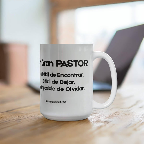 ☕ Taza personalizada para pastor – Un regalo lleno de gratitud y bendición Drinkware 15 oz. 