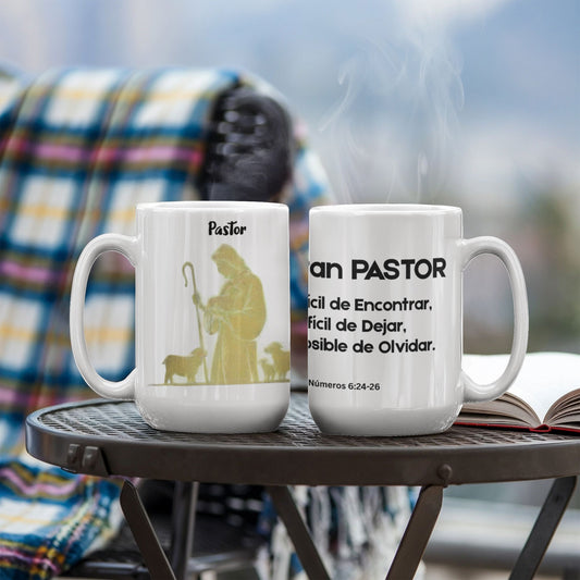 ☕ Taza personalizada para pastor – Un regalo lleno de gratitud y bendición Drinkware 