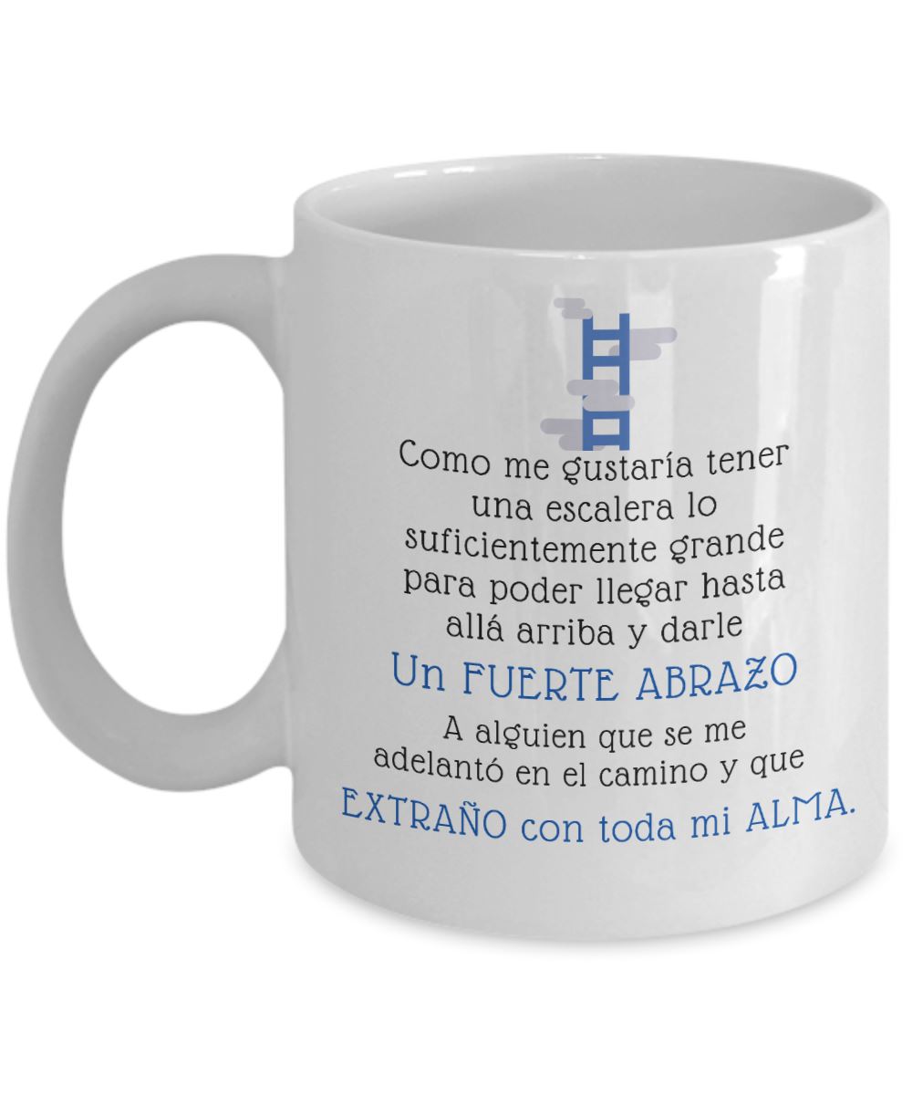 Taza Te Extraño: Te Extraño con toda mi Alma Coffee Mug Regalos.Gifts 11oz Mug White 
