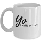 Taza: Yo confío en Dios Coffee Mug Regalos.Gifts 