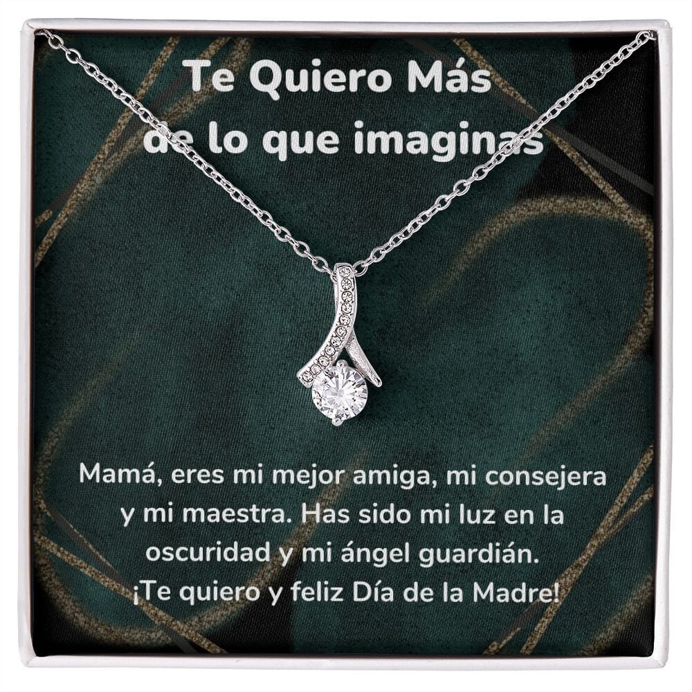 Te Quiero Más de lo que imaginas Collar Belleza Seductora (Alluring Beauty) Para Mamá Jewelry/AlluringBeauty Acabado en oro blanco de 14 k Standard Box 