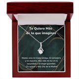 Te Quiero Más de lo que imaginas Collar Belleza Seductora (Alluring Beauty) Para Mamá Jewelry ShineOn Fulfillment Acabado en oro blanco de 14 k Luxury Box 