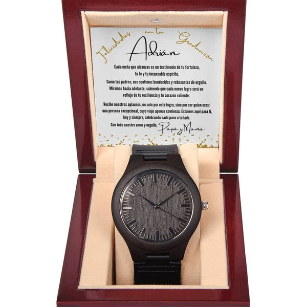 Tiempo de Orgullo: Un Reloj para Celebrar Tu Graduación y Nuestro Amor Eterno Jewelry/Watch ShineOn Fulfillment 