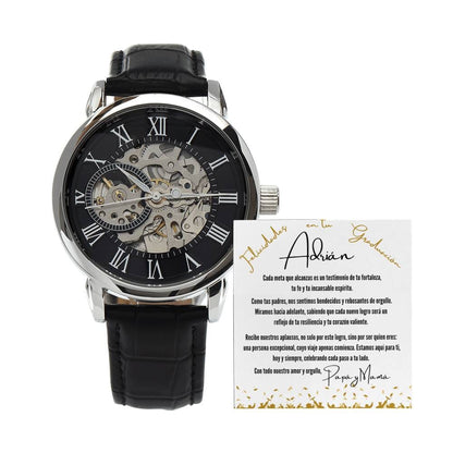 Tiempo Eterno: Un Reloj y Palabras que Marcan el Comienzo de tu Legado Jewelry/Watch 