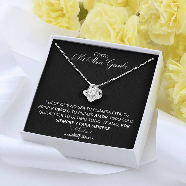 Tu Último todo. Collar Acabado en Oro Blanco 14K Jewelry 