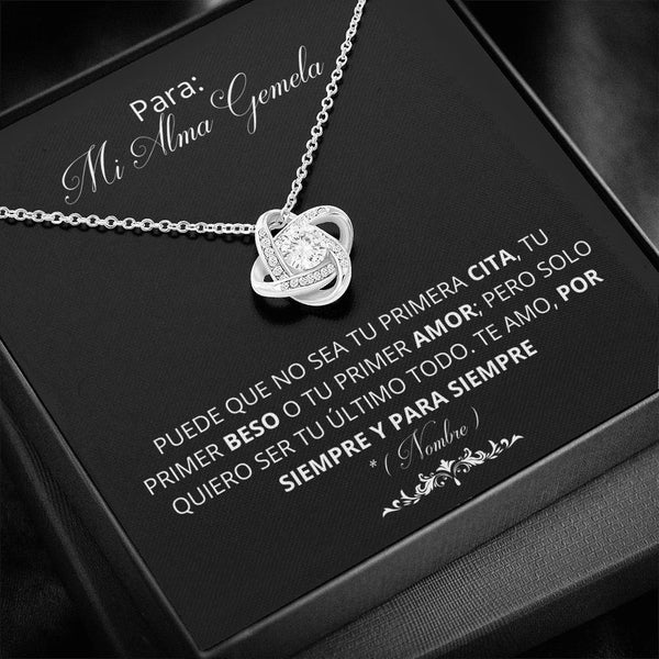 Tu Último todo. Collar Acabado en Oro Blanco 14K Jewelry 