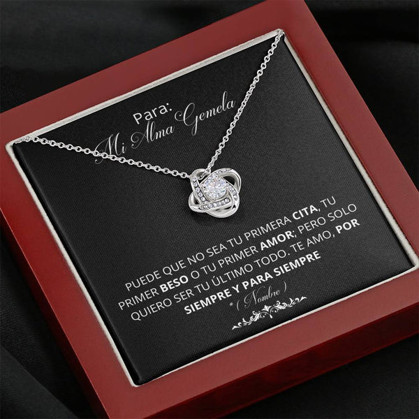 Tu Último todo. Collar Acabado en Oro Blanco 14K Jewelry ShineOn Fulfillment Mahogany Style Luxury Box 