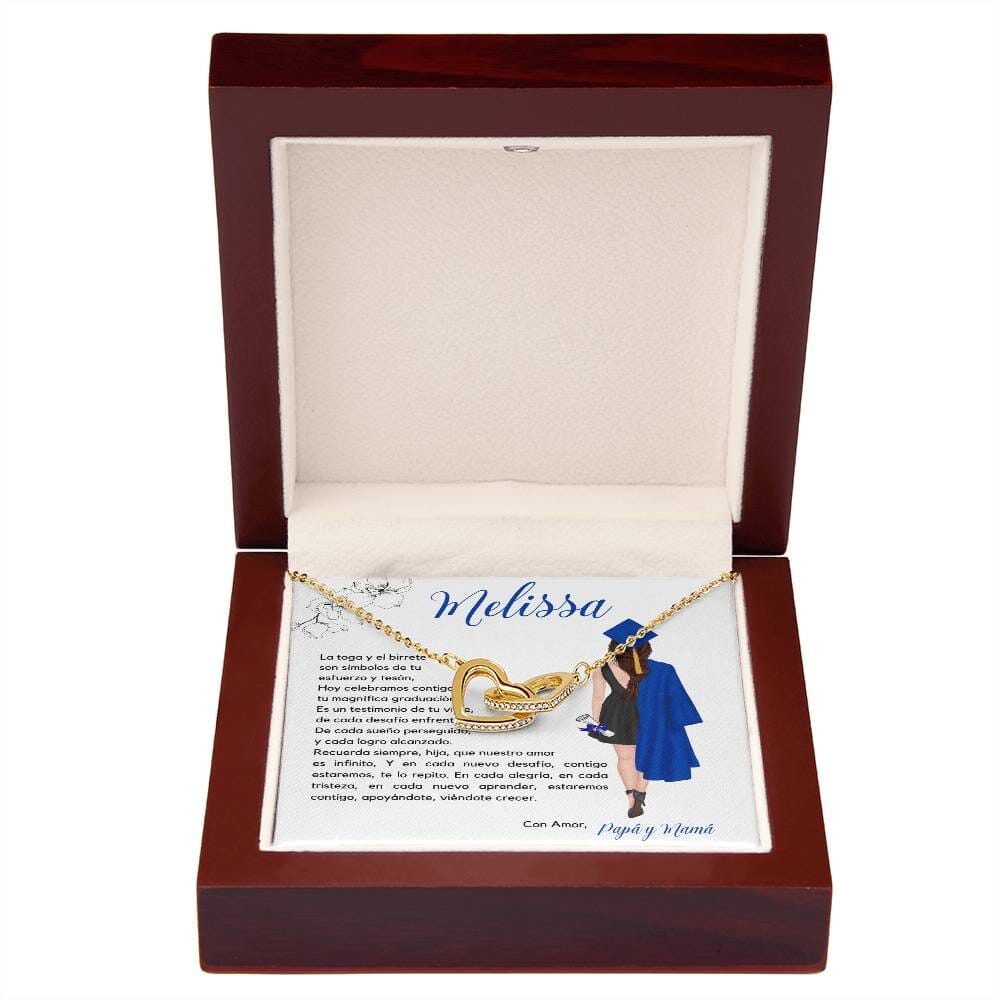 Un Abrazo Eterno de Amor y Orgullo: Collar Corazones Entrelazados con Tarjeta Personalizada Jewelry/InterlockingHearts 