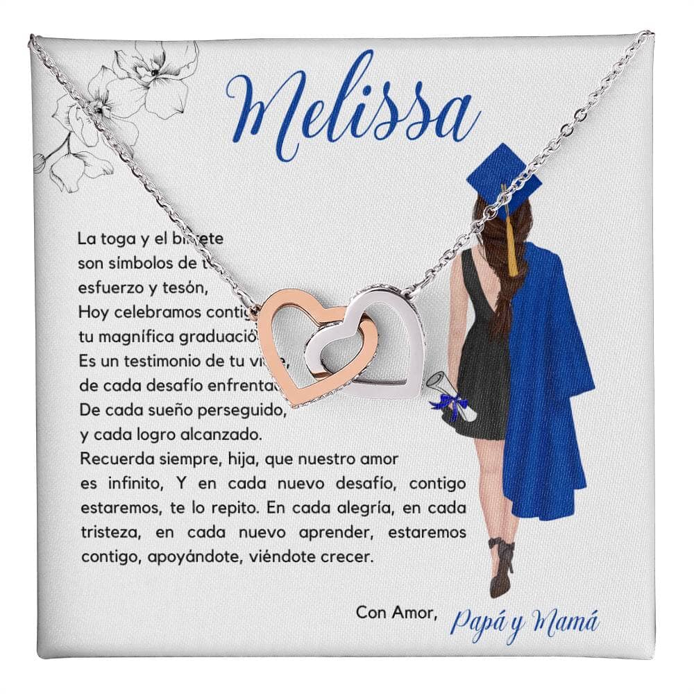 Un Abrazo Eterno de Amor y Orgullo: Collar Corazones Entrelazados con Tarjeta Personalizada Jewelry/InterlockingHearts 