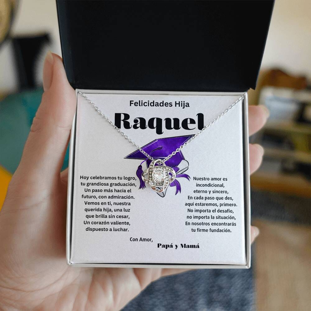 Un Abrazo Eterno: El Collar Nudo de Amor y el Mensaje que Cruzó Corazones Jewelry/LoveKnot Acabado en oro blanco de 14 k Standard Box 