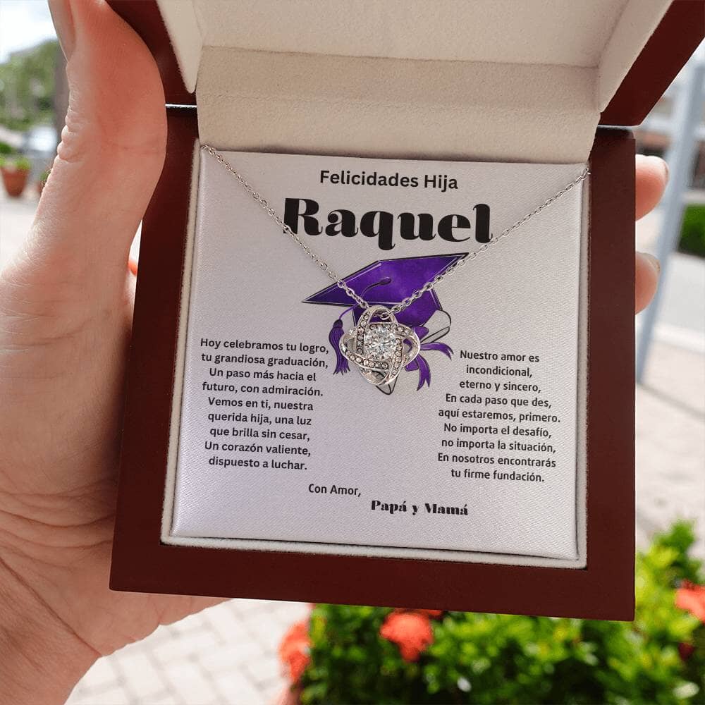 Un Abrazo Eterno: El Collar Nudo de Amor y el Mensaje que Cruzó Corazones Jewelry/LoveKnot Acabado en oro blanco de 14 k Luxury Box 