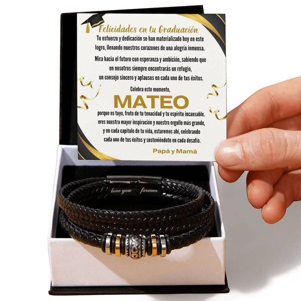 Un Abrazo Eterno: La Pulsera que Celebra el Viaje y el Logro de tu Hijo Jewelry/bracelet 