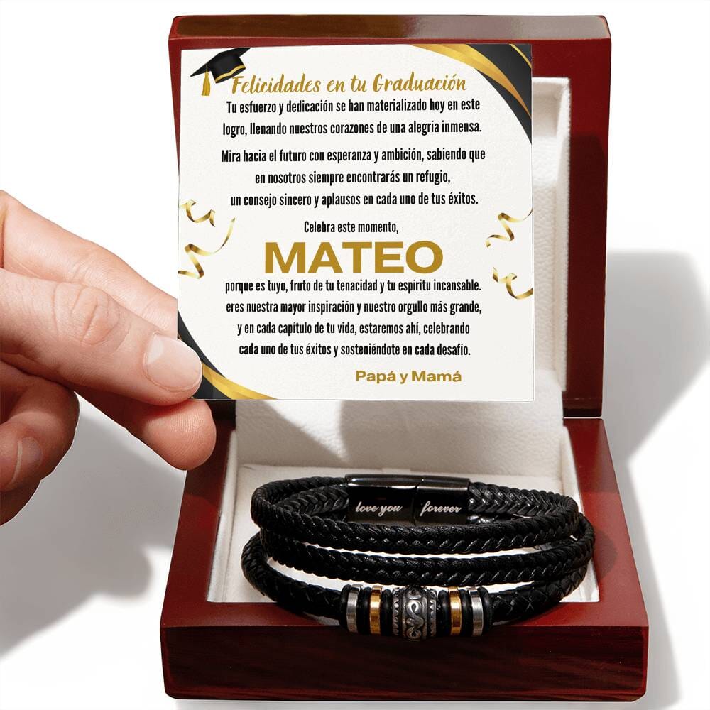 Un Abrazo Eterno: La Pulsera que Celebra el Viaje y el Logro de tu Hijo Jewelry/bracelet 