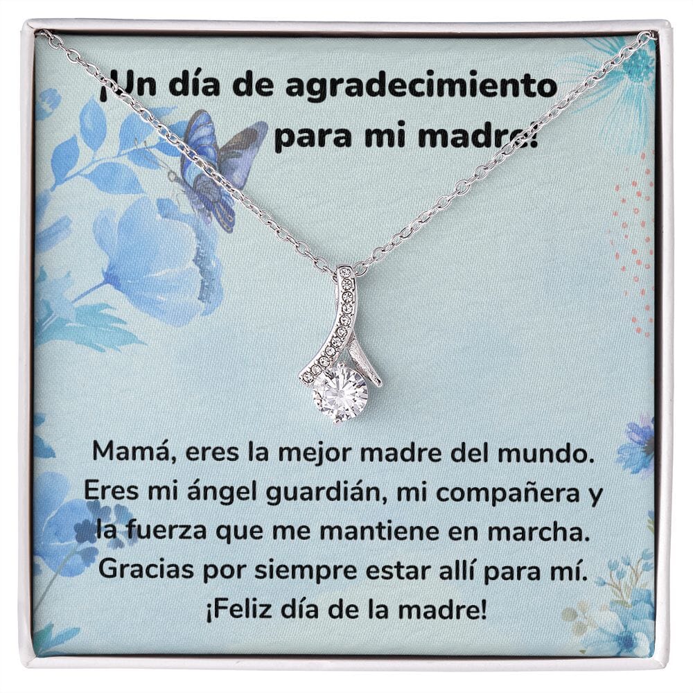 ¡Un día de agradecimiento para mi madre! Collar Belleza Seductora (Alluring Beauty) Para Mamá Jewelry/AlluringBeauty Acabado en oro blanco de 14 k Standard Box 