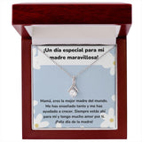 ¡Un día especial para mi madre maravillosa! Collar Belleza Seductora (Alluring Beauty) Para Mamá Jewelry ShineOn Fulfillment Acabado en oro blanco de 14 k Luxury Box 