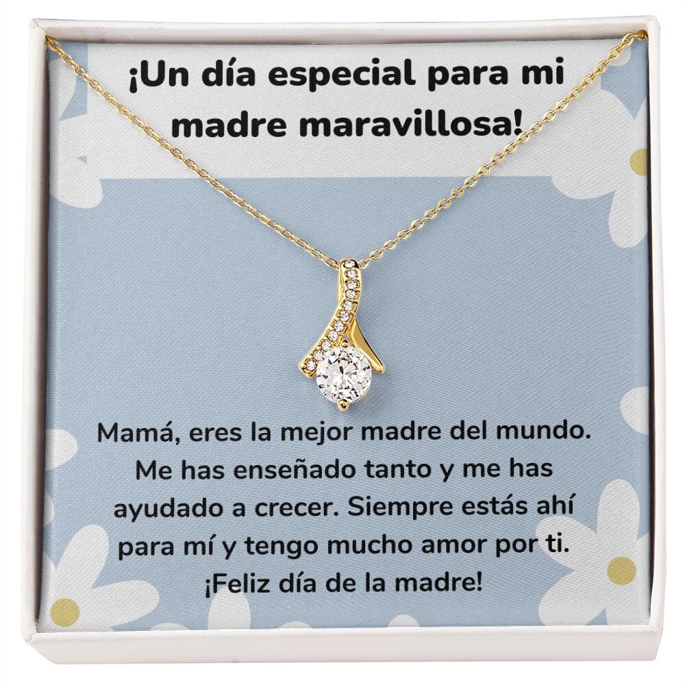 ¡Un día especial para mi madre maravillosa! Collar Belleza Seductora (Alluring Beauty) Para Mamá Jewelry/AlluringBeauty Acabado en Oro Amarillo de 18 quilates Standard Box 