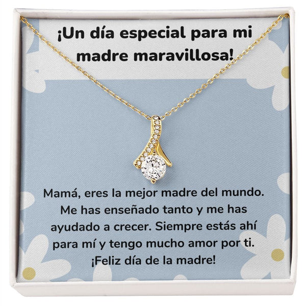 ¡Un día especial para mi madre maravillosa! Collar Belleza Seductora (Alluring Beauty) Para Mamá Jewelry/AlluringBeauty Acabado en Oro Amarillo de 18 quilates Standard Box 
