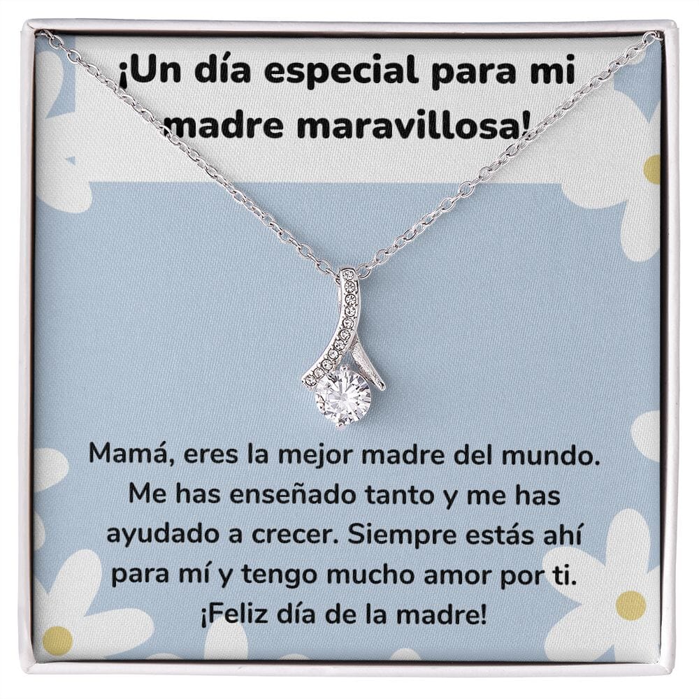 ¡Un día especial para mi madre maravillosa! Collar Belleza Seductora (Alluring Beauty) Para Mamá Jewelry/AlluringBeauty Acabado en oro blanco de 14 k Standard Box 