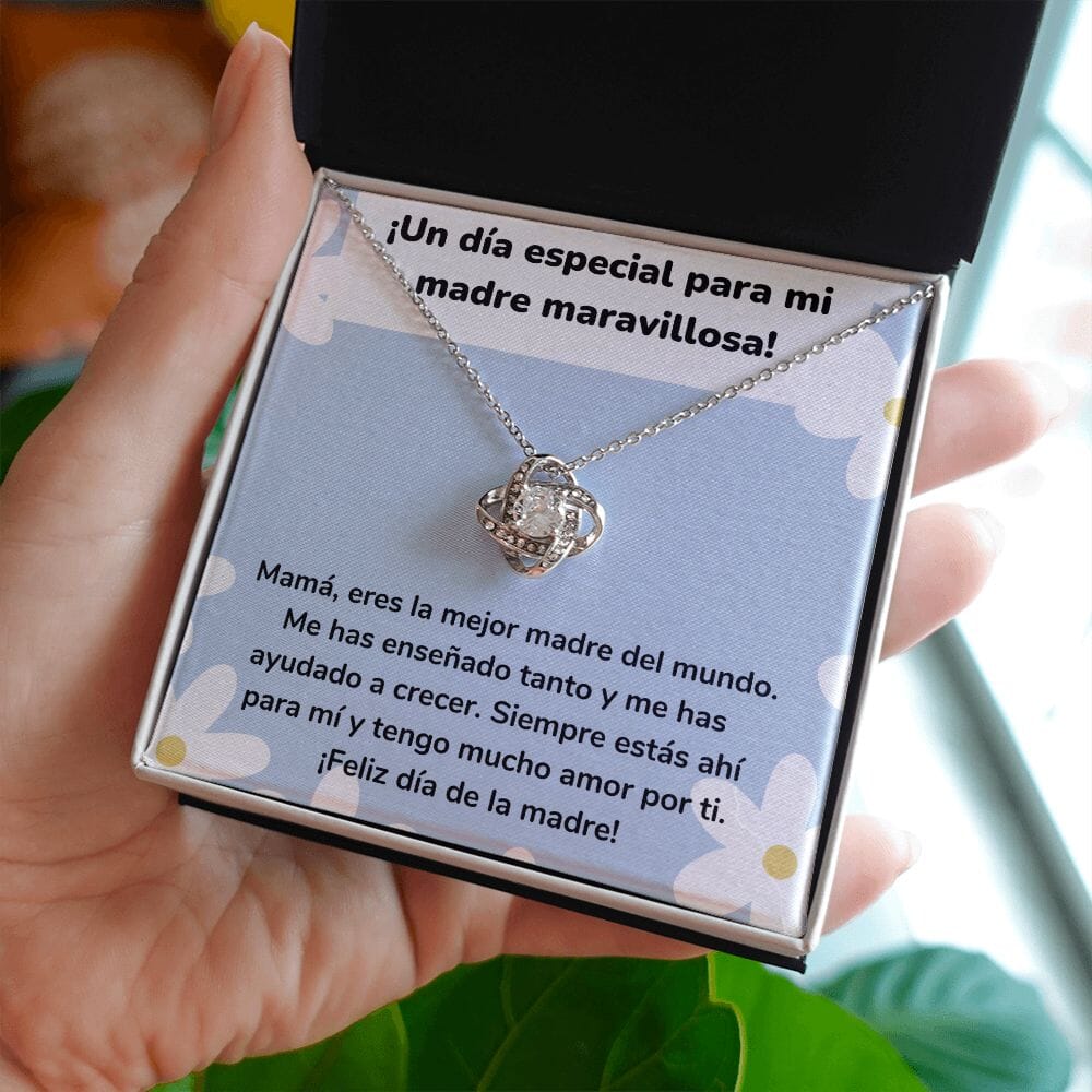 ¡Un día especial para mi madre maravillosa! Collar Para Mamá Nudo de Amor (LoveKnot) Jewelry ShineOn Fulfillment 