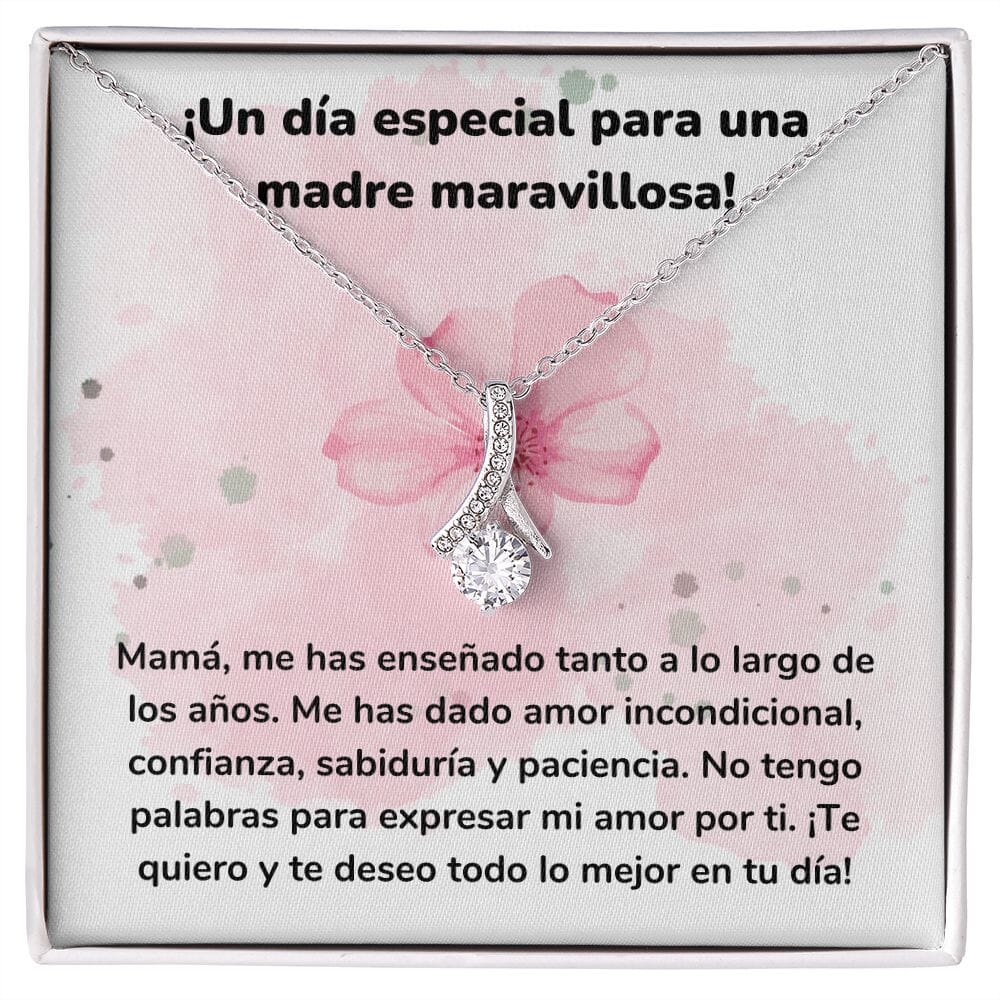 ¡Un día especial para una madre maravillosa! Collar Belleza Seductora (Alluring Beauty) Para Mamá Jewelry/AlluringBeauty Acabado en oro blanco de 14 k Standard Box 