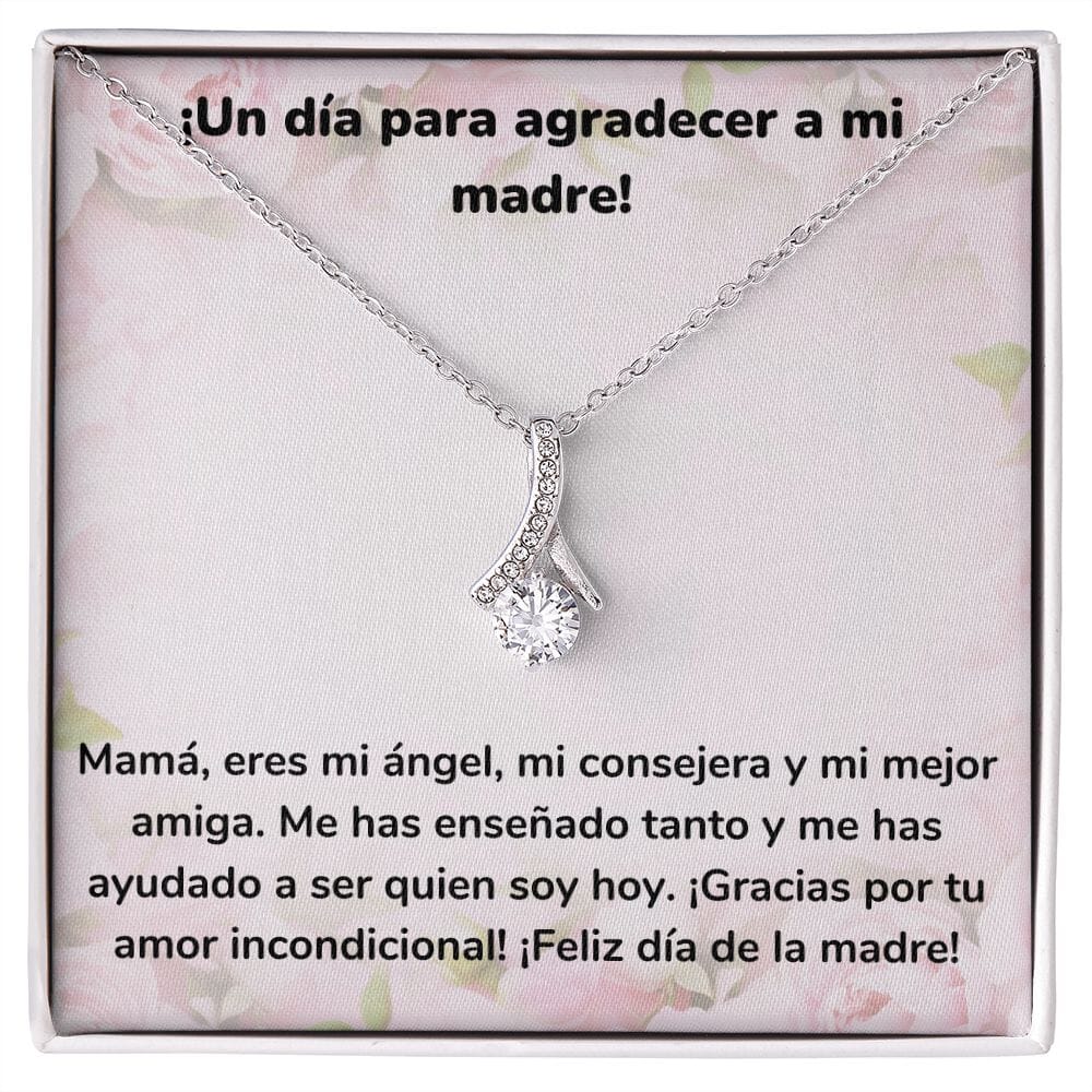 ¡Un día para agradecer a mi madre! Collar Belleza Seductora (Alluring Beauty) Para Mamá Jewelry/AlluringBeauty Acabado en oro blanco de 14 k Standard Box 