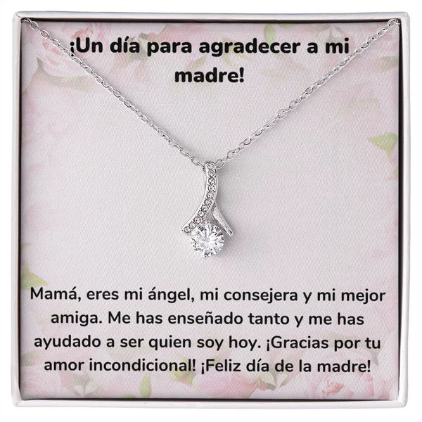 ¡Un día para agradecer a mi madre! Collar Belleza Seductora (Alluring Beauty) Para Mamá Jewelry/AlluringBeauty Acabado en oro blanco de 14 k Standard Box 