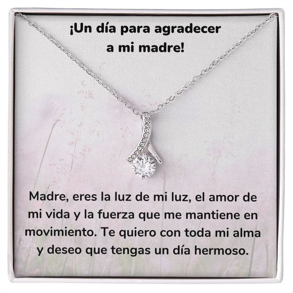 ¡Un día para agradecer a mi madre! Collar Belleza Seductora (Alluring Beauty) Para Mamá Jewelry ShineOn Fulfillment Acabado en oro blanco de 14 k Standard Box 