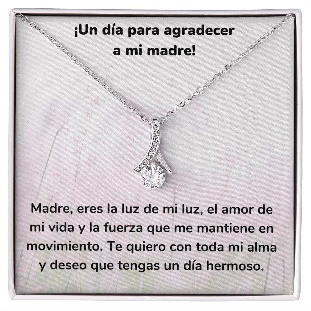 ¡Un día para agradecer a mi madre! Collar Belleza Seductora (Alluring Beauty) Para Mamá Jewelry/AlluringBeauty Acabado en oro blanco de 14 k Standard Box 