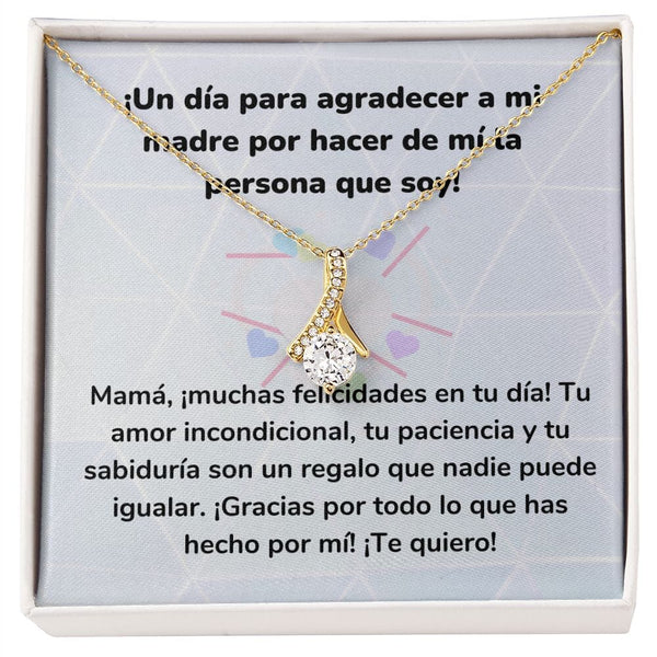 ¡Un día para agradecer a mi madre por hacer de mí la persona que soy! Collar Belleza Seductora (Alluring Beauty) Para Mamá Jewelry ShineOn Fulfillment <p>Acabado en Oro Amarillo de 18 quilates</p> Standard Box 