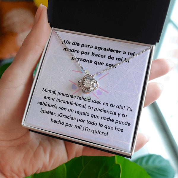 ¡Un día para agradecer a mi madre por hacer de mí la persona que soy! Collar Para Mamá Nudo de Amor (LoveKnot) Jewelry/LoveKnot 