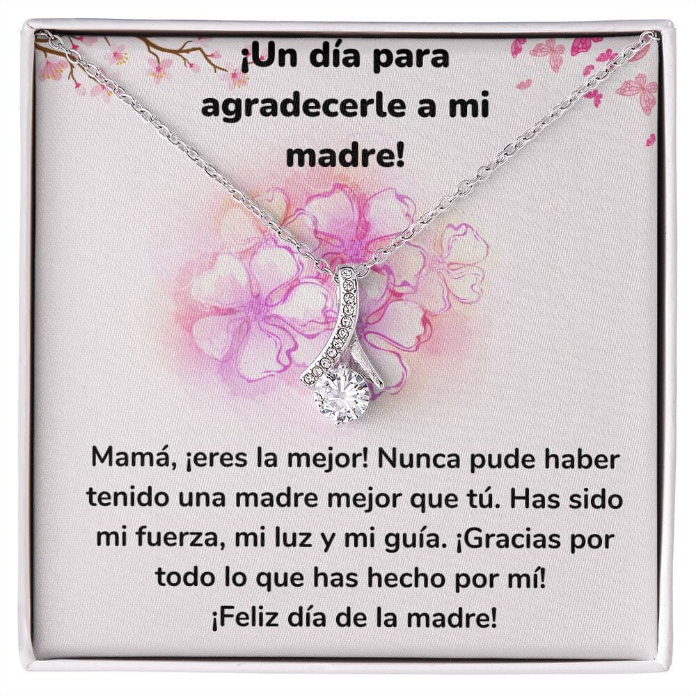 ¡Un día para agradecerle a mi madre! Collar Belleza Seductora (Alluring Beauty) Para Mamá Jewelry ShineOn Fulfillment Acabado en oro blanco de 14 k Standard Box 