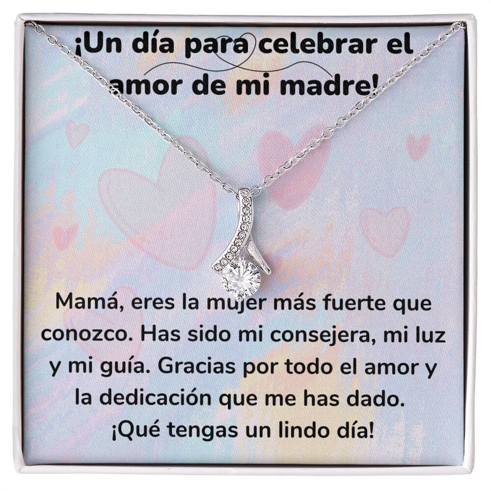 ¡Un día para celebrar el amor de mi madre! Collar Belleza Seductora (Alluring Beauty) Para Mamá Jewelry ShineOn Fulfillment Acabado en oro blanco de 14 k Standard Box 