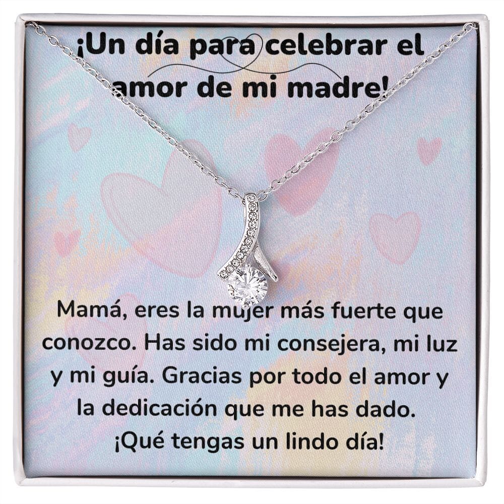 ¡Un día para celebrar el amor de mi madre! Collar Belleza Seductora (Alluring Beauty) Para Mamá Jewelry/AlluringBeauty Acabado en oro blanco de 14 k Standard Box 
