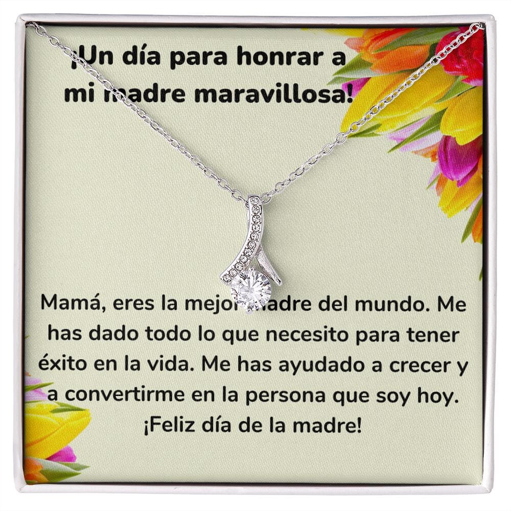 ¡Un día para honrar a mi madre maravillosa! Collar Belleza Seductora (Alluring Beauty) Para Mamá Jewelry ShineOn Fulfillment Acabado en oro blanco de 14 k Standard Box 