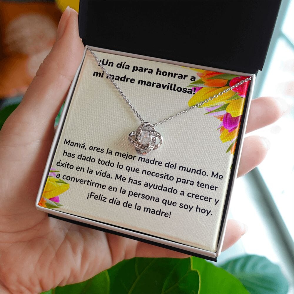 ¡Un día para honrar a mi madre maravillosa! Collar Para Mamá Nudo de Amor (LoveKnot) Jewelry/LoveKnot 