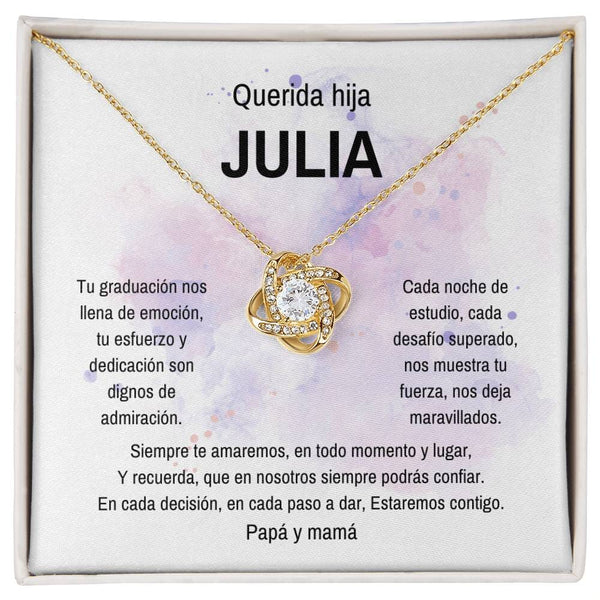 Un Lazo Eterno de Amor y Orgullo: El Collar de Nudo de Amor para Celebrar su Graduación Jewelry/LoveKnot 