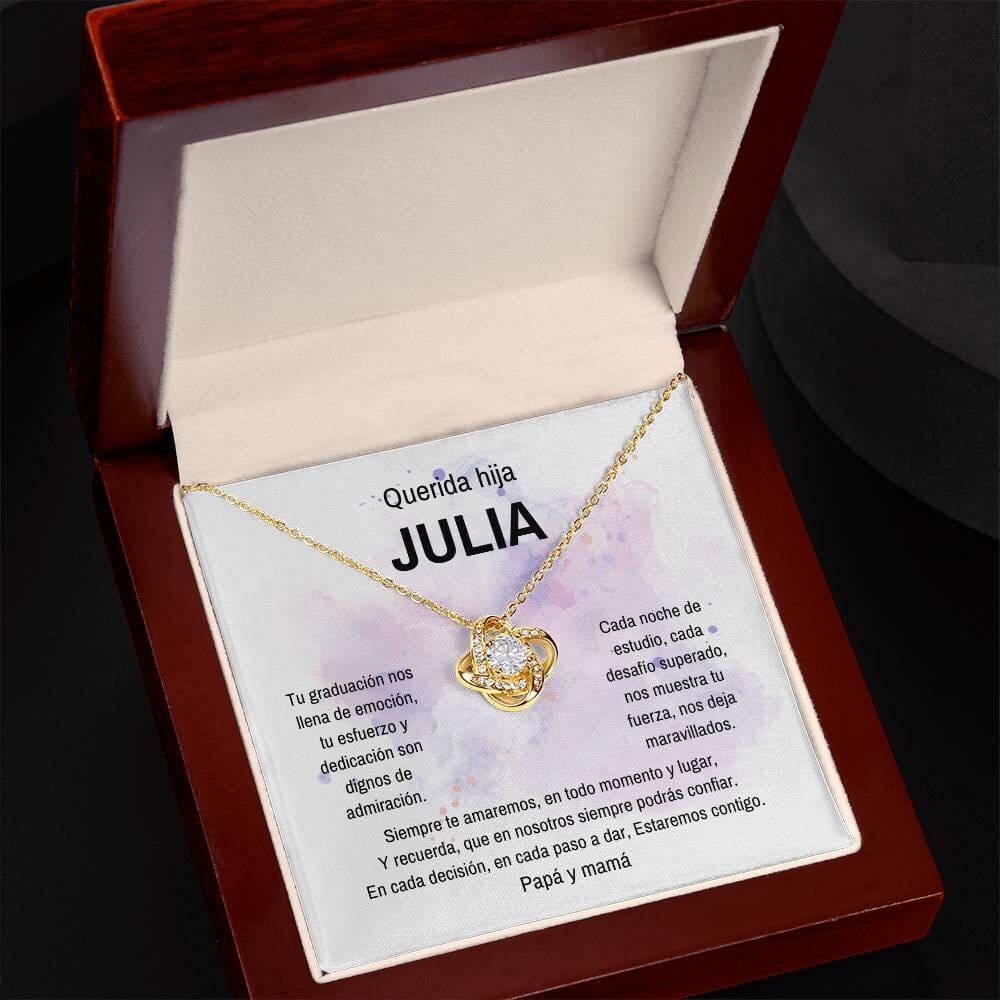 Un Lazo Eterno de Amor y Orgullo: El Collar de Nudo de Amor para Celebrar su Graduación Jewelry/LoveKnot 