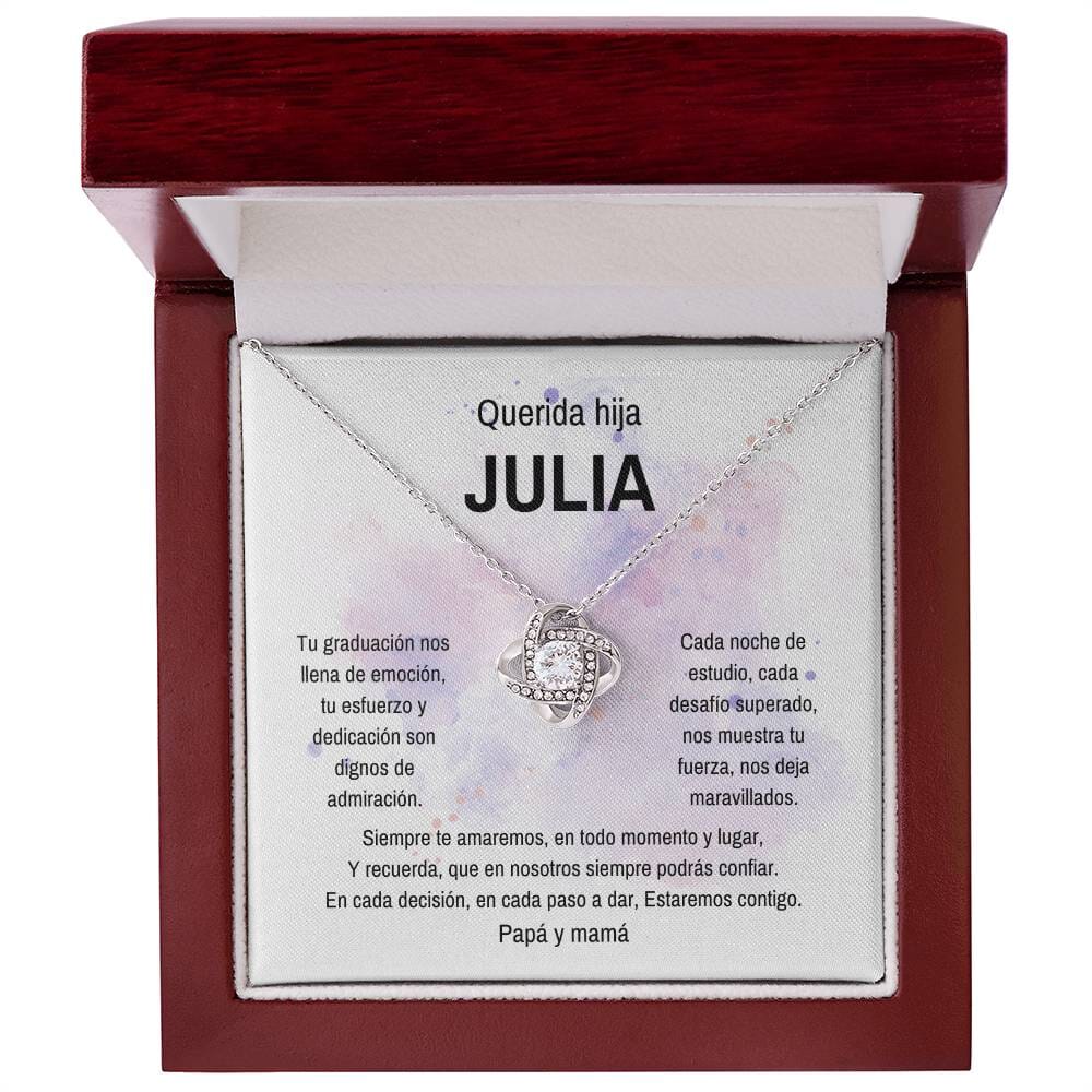 Un Lazo Eterno de Amor y Orgullo: El Collar de Nudo de Amor para Celebrar su Graduación Jewelry/LoveKnot 