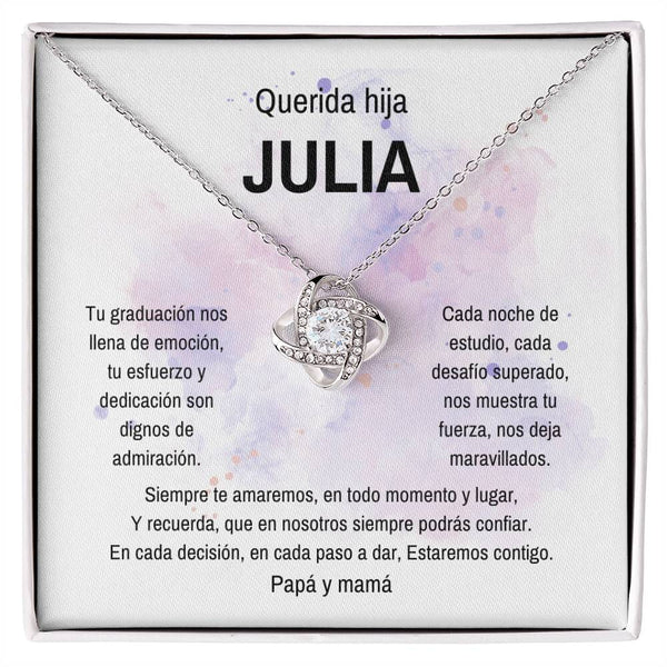 Un Lazo Eterno de Amor y Orgullo: El Collar de Nudo de Amor para Celebrar su Graduación Jewelry/LoveKnot 