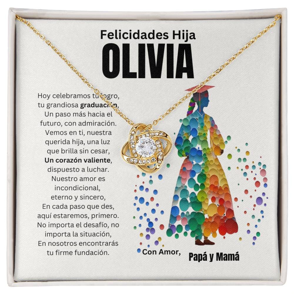 Un Lazo Eterno: El Collar de Nudo de Amor para Celebrar el Brillo de Tu Graduada Jewelry/LoveKnot 