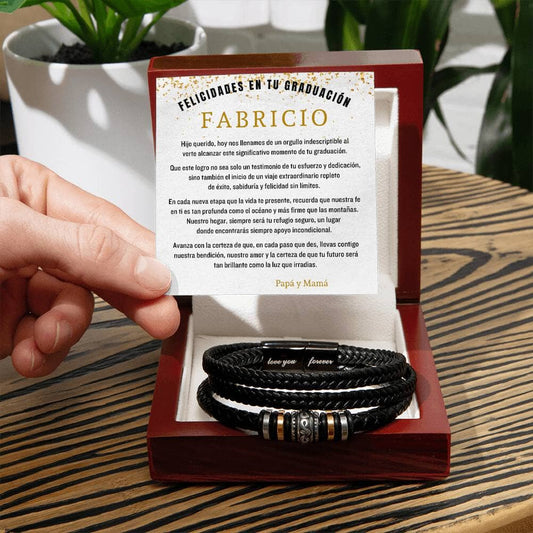 Un Lazo Eterno: La Pulsera que Encierra el Orgullo y Amor de una Graduación Jewelry/bracelet Caja de Lujo c/LED 